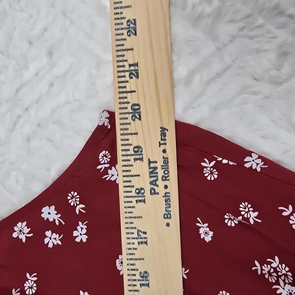 Old Navy Red Floral Sleeveless Dress, Size Large - Picture 7 of 8